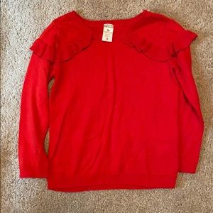Girls red sweater